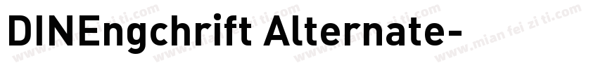 DINEngchrift Alternate字体转换